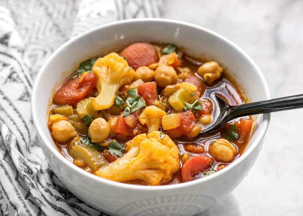 vegetable stew for a 6 -petal diet