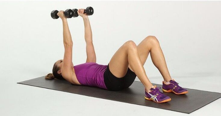 press the bench with dumbbells for weight loss