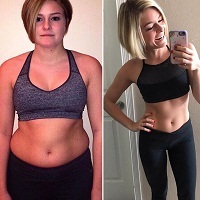 Weight loss results on a lazy diet